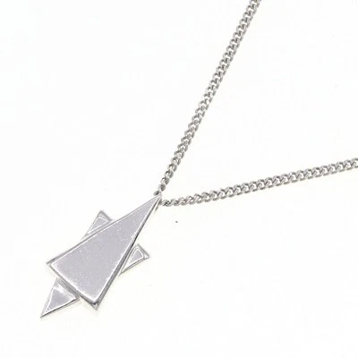 GUCCI Sterling Silver Star of David Chain Necklace No Box Near Mint From Japan - Image 1 of 4