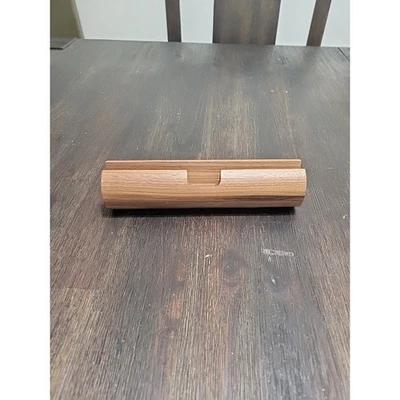 Wooden Phone Stand Holder Desk Organizer Charging Station Dock Minimalist - Image 1 of 4