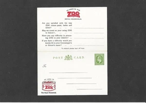 Papelería Publicitaria STO KEVII 1/2d + 1/2d 'ZOG' Respuesta Postal H&B CS30 ¡Rara! - Imagen 1 de 2