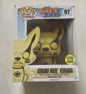 NARUTO - Kurama Mode Kurama #97 GLOW 6" FUNKO POP VINYL FIGURE *NEW* Vaulted - Изображение 1 из 4