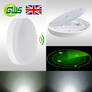 Sensor de movimiento LED de microondas atenuación de emergencia montaje al ras luz de pared/techo - Imagen 1 de 12