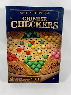 Traditions Chinese Checkers Game Board, Classic Modern Collectors Board Game Set - Image 1 of 4