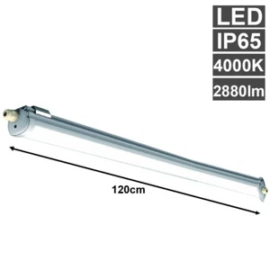 Wannenleuchte Feuchtraumlampe Deckenlampe L 120 cm LED Kellerlampe Garagenlampe - Bild 1 von 7