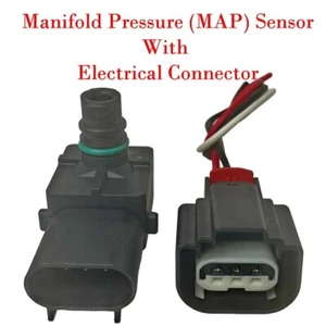 Manifold Absolute Pressure Sensor W/Connector Fits Chrysler Dodge Jeep Ram VW - Foto 1 di 9