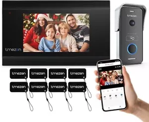 TMEZON WLAN Video Türsprechanlage 2 Draht,1080P Türsprechanlage mit Kamera - Picture 1 of 6