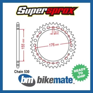 Sprocket Rear Steel 530-45T  for TRIUMPH 955 Daytona I Double Swingarm 2002 - Picture 1 of 1