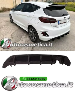 Diffusore posteriore nero lucido adatto per Ford Fiesta Mk8 ST-Line (2017-2021)* - Foto 1 di 8