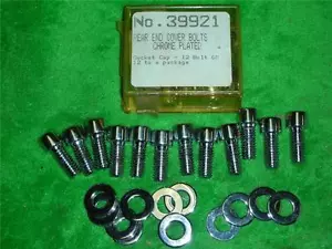 24 MOROSO REAR END COVER 5/16-18 x 3/4 CHROME ALLEN HEAD SOCKET CAP BOLTS 39921 - Foto 1 di 1