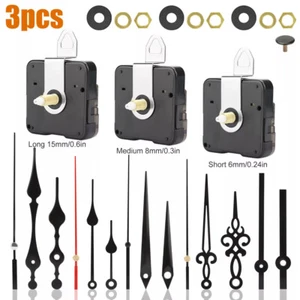 DIY Tool Quartz Wall Clock Movement Mechanism Hand Replacement Motor Repair Kit - Picture 1 of 12