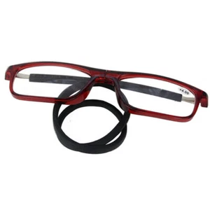 Magnetische Lesebrille mit hängendem Hals Tragbare Lesebrille +1.0 bis +4.0 - Picture 1 of 14