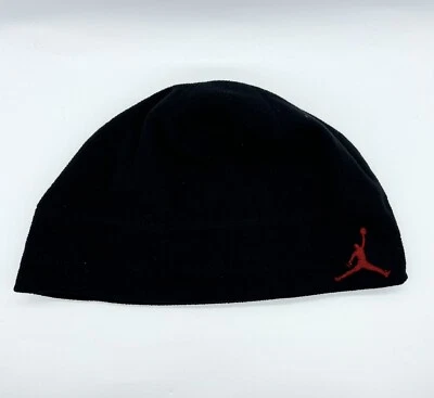 Jordan Jumpman Beanie 冬季帽 婴儿 6 个月 黑色 红色 — 第 1/2 张图片