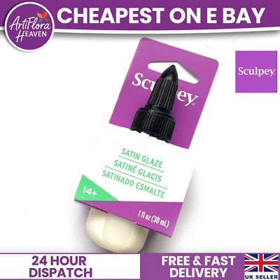 Sculpey Satin Glase- (59ml) - Oven Bake Polymer Clay Adhesive Medium - Image 1 of 4
