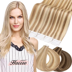 Highlight Thick Tape In Real Human Hair Remy Skin Weft Extensions Russian Blonde - Picture 1 of 14