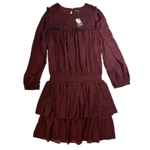 Versona Women's Purple Smocked Blouson Dress M - Picture 1 of 10