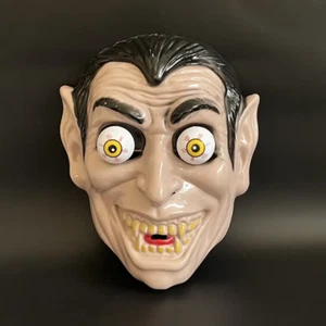 Vampire Costume Plastic Face Mask Grandpa Munster Scary 3D Eyes Horror Funny New - Picture 1 of 5