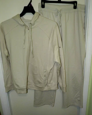 Just My Size Mujer Plus 2X (18W-20W) Calce Relajado Sudadera con Capucha + Pantalones de Sudadera Conjunto Usado en Excelente Condición Foto 1 de 4