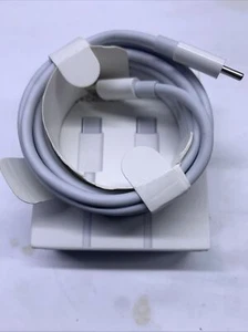 Genuine Apple Cable USB-C to USB-C 1&2 meter A1739 For MacBook iMac iPad Models - Picture 1 of 3