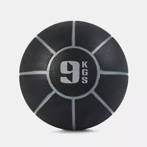 9kg Black Rubber Medicine Ball - Picture 1 of 1