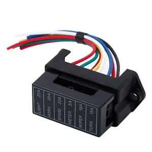 6 Wege DC32V Stromkreis PKW Anhänger Auto Sicherungskasten Block Halter ATC ATO N6V7 - Bild 1 von 6
