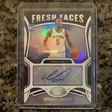 Immanuel Quickley 2020-2021 Fresh Faces Certified Rookie Auto
