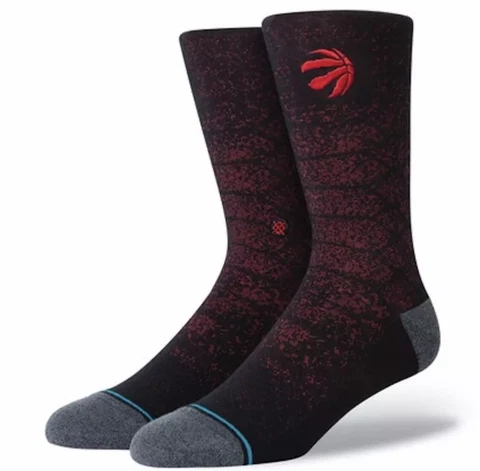 Stance NBA Toronto Raptors Snakeskin Crew Height Socks Men's Size Large 9-13 NWT Cover