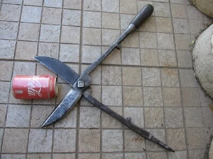 ANTIKE RIESIGE MUSEALE SCHERE SCHMIED WERKZEUG SCHNEIDEN BLECHSCHERE METALL TELLERSCHERE - Bild 1 von 11