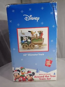 Disney Mickey & Friends Around The Tree Christmas Train Set Plays Jingle Bells - Picture 1 of 8