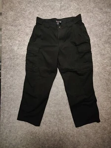 5.11 Tactical Cargo Pants Men’s 35x30 Short Inseam Black Ripstop Duty Work - Picture 1 of 5
