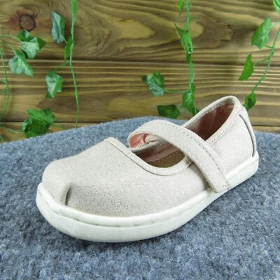 Zapatos Mary Jane TOMS Niñas Rosa Tela Gancho y Lazo Talla T 7 Medianos Foto 1 de 4
