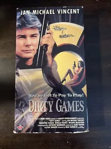 Dirty Games VHS AIP rare Jan Michael Vincent Action horror 1989 A.I.P. Studios - Picture 1 of 4