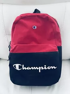 NWT- Unisex CHAMPION School Bag BACKPACK-Bright RED/BLACK NEW CHF 1000-620-AA800 - Picture 1 of 9