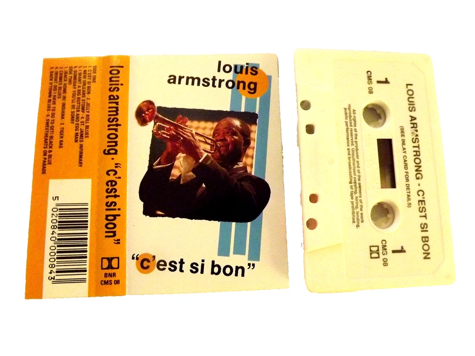 Music Cassette......Louis Armstrong....."C'est si bon"..... - Image 1 of 1