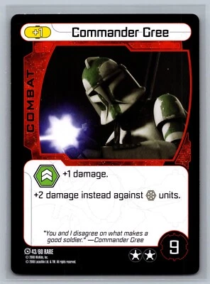 Star Wars Pocketmodel TCG The Clone Wars Commander Gree #43/60 CCG - Image 1 of 2