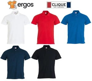 CLIQUE Polo BASIC POLO SS JUNIOR 100% Cotone Maglia Manica Corta Bambino Bimba - Foto 1 di 24