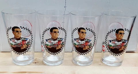 NASCAR Pint Glass- Coca Cola Bobby Labonte #18 Interstate Battery- 6 Avaliable! Cover