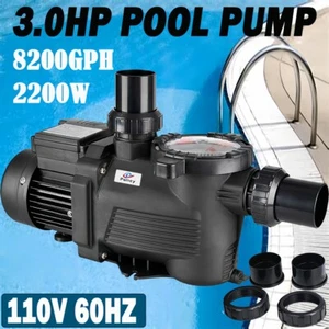 3.0 HP Swimming Pool Pump Motor High Rate Strainer Compatible With Hayward 110V - Picture 1 of 12