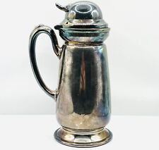 Vintage Reed & Barton Silverplated Wine Syrup Pitcher Handled w/ Lid #200 7”H