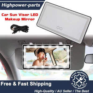 Car Sun Visor LED Makeup Cosmetic Vanity Mirror Set 3 Type Light Touch Screen HA - Picture 1 of 16