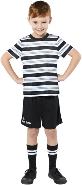 AMSCAN COSTUME CARNEVALE PUGSLEY MERCOLEDI FAMIGLIA ADDAMS BAMBINO LICENZA UFFICIALE