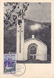 Carte postale postcard 1er Jour first day timbre 1960 REUNION église de CILAOS - Picture 1 of 1