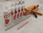 5-Pack Glitter Silver Epoxy Grout Bundle with Application Gun