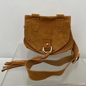 Bolso bandolera de cuero gamuza See By Chloe Collins arena cálida hobo retro NUEVO - Imagen 1 de 6