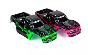 2pk Combo Set of Custom Clipless Body for Traxxas Stampede 4X4 BL-2S Truck Shell - Picture 1 of 6