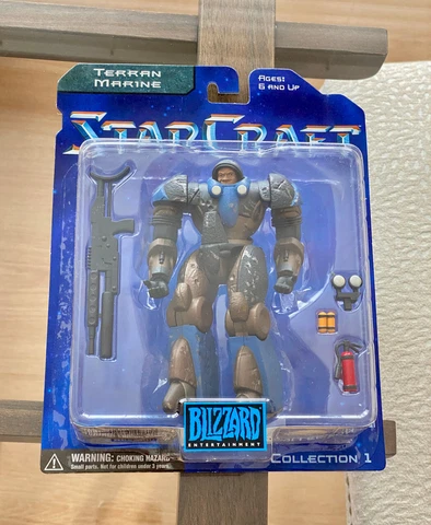 1998 Blizzard Entertainment Starcraft Terran Marine Action Figure NEW SEALED Cover
