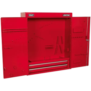Sealey American Pro Wall Mounting 2 Drawer Tool Cabinet Red - Picture 1 of 3