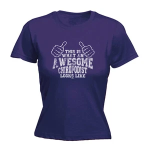 This Is What Awesome Chiropodist - Womens T Shirt Funny T-Shirt Gift Novelty Tee - Picture 1 of 8