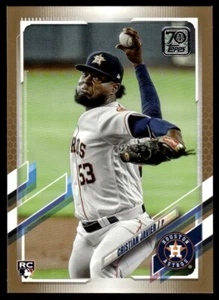 2021 Topps Gold Cristian Javier 1280/2021 Houston Astros #183 - Picture 1 of 2
