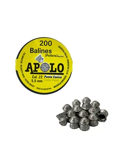 Spitzkopf DIABOLOS 5,5mm .22 - 200 Stück APOLO Dose für Luftpistole Balines