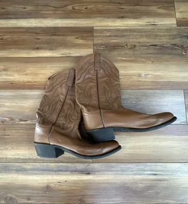 Botas caubói masculinas Lucchese 2000 Western T3097R4 bisão 11.5 2E 53064 - Imagem 1 de 4