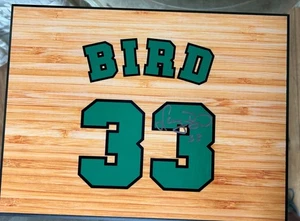 LARRY BIRD SIGNED AUTOGRAPHED FLOORBOARD BOSTON CELTICS 11 X 9 w/ COA - Picture 1 of 2